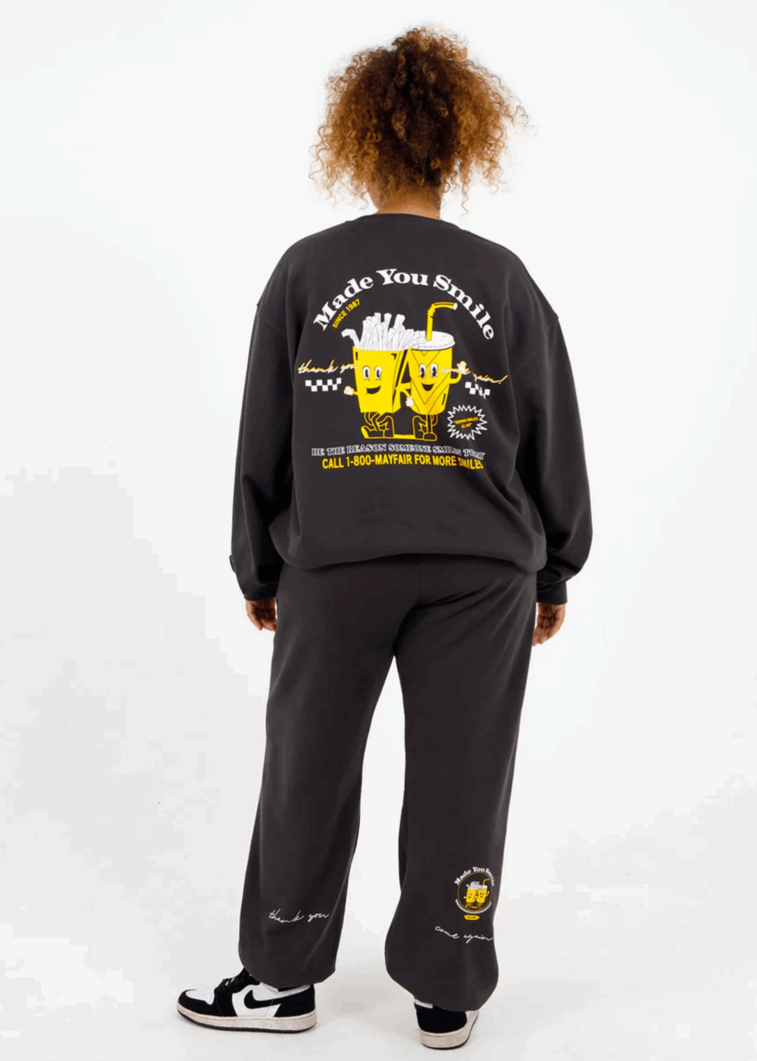 Mayfair Made You Smile Sweatpants ★ Charcoal Grey 3 Mayfair Made You Smile Sweatpants ★ Charcoal Grey - Image 3