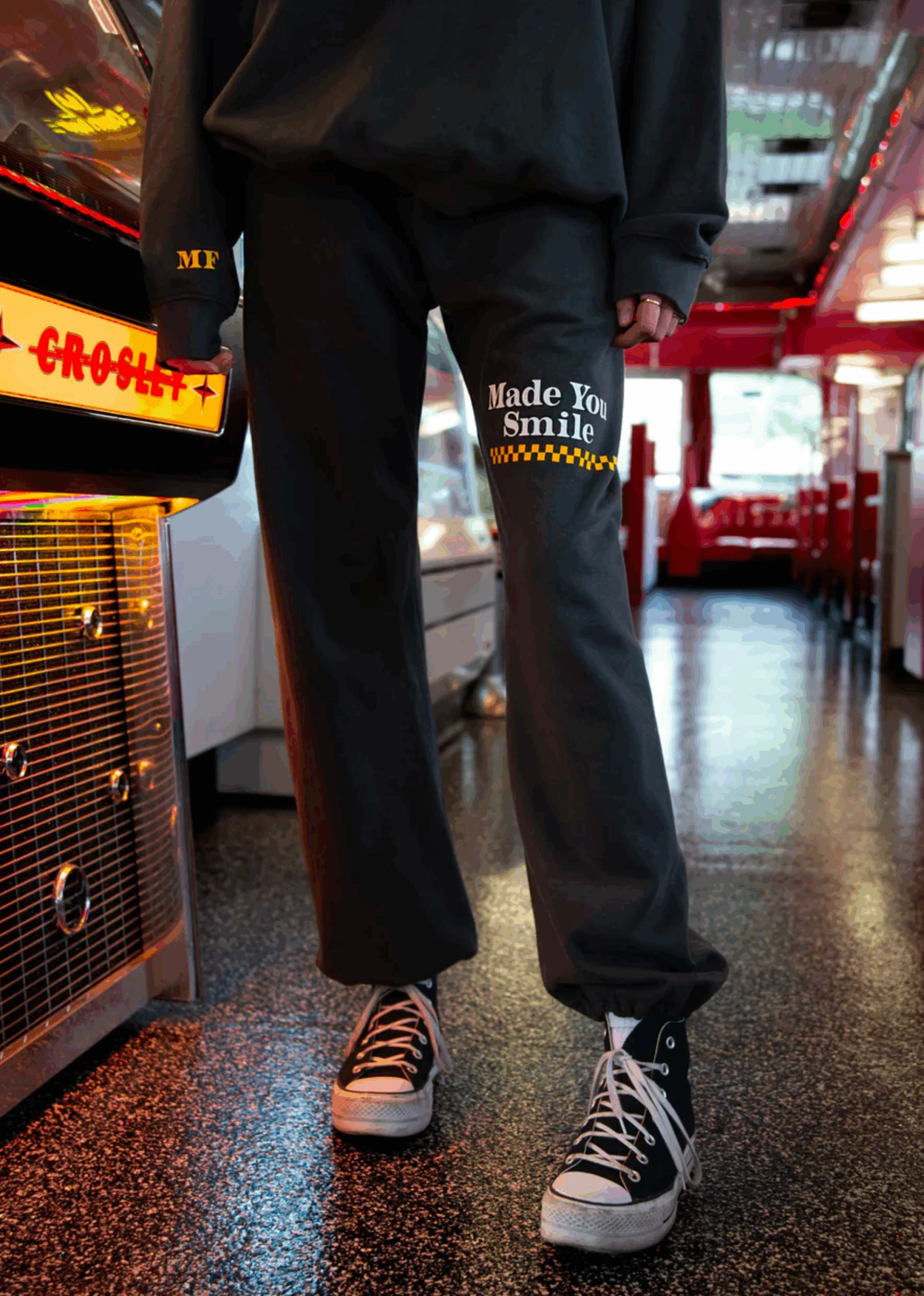 Mayfair Made You Smile Sweatpants ★ Charcoal Grey 1 Mayfair Made You Smile Sweatpants ★ Charcoal Grey