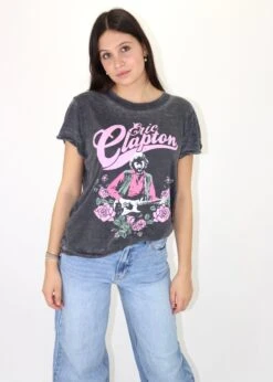 Eric Clapton Graphic Tee★ Grey