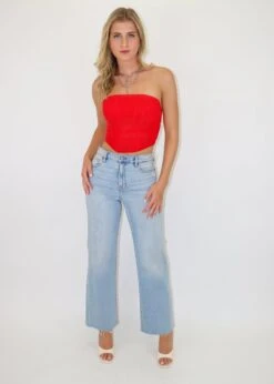 What It Is Corset Top ★ Red 13 What It Is Corset Top ★ Red -Tops To Skirt Sales Store IMG 0033