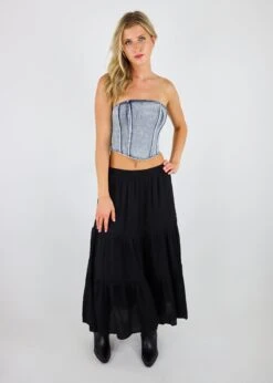 About Last Night Corset Top ★ Acid Wash 11 About Last Night Corset Top ★ Acid Wash -Tops To Skirt Sales Store IMG 0078