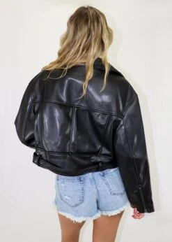 Lioness Staten Island Leather Jacket ★ Black 7 Lioness Staten Island Leather Jacket ★ Black -Tops To Skirt Sales Store IMG 0103