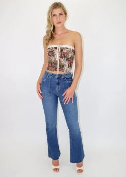 Ribbon In The Sky Corset Top ★ Floral 9 Ribbon In The Sky Corset Top ★ Floral -Tops To Skirt Sales Store IMG 0110