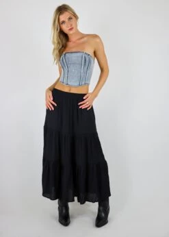 Been Away Maxi Skirt ★ Black -Tops To Skirt Sales Store IMG 0218