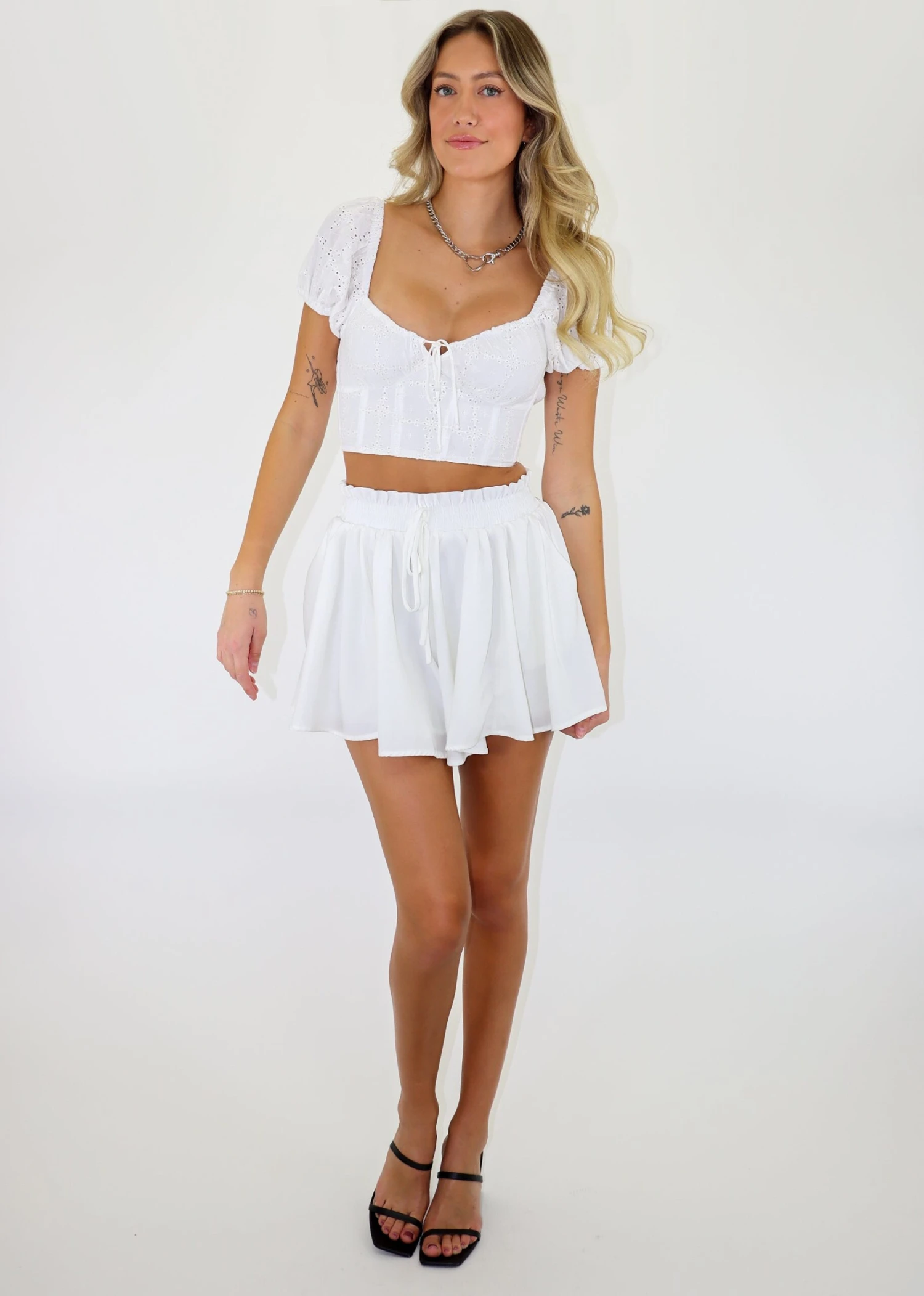 Troublemaker Shorts ★ White 4 Troublemaker Shorts ★ White - Image 4