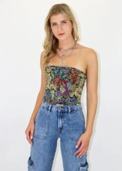 Jaded Corset Top ★ Floral 8 Jaded Corset Top ★ Floral -Tops To Skirt Sales Store IMG 0585