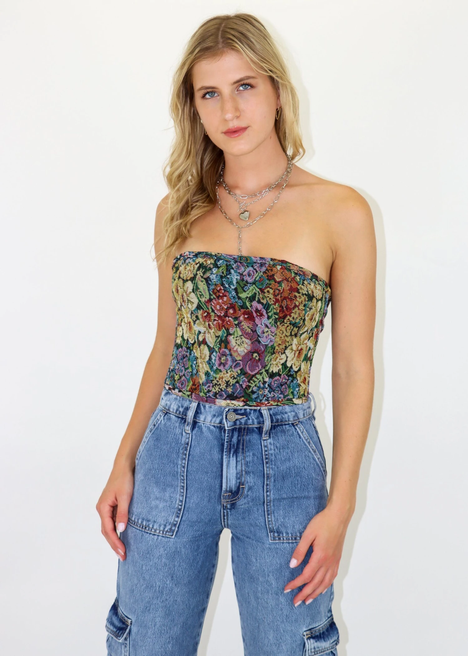 Jaded Corset Top ★ Floral 3 Jaded Corset Top ★ Floral - Image 3