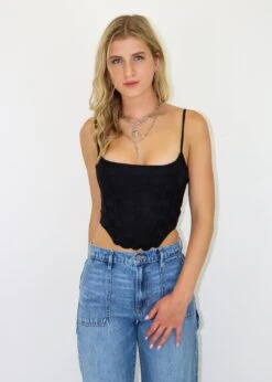 Heated Corset Top ★ Black 9 Heated Corset Top ★ Black -Tops To Skirt Sales Store IMG 0662