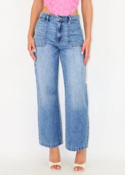 Hot In Here Cargo Jeans ★ Medium Wash