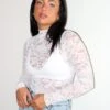 Stay Lace Long Sleeve Top ★ White