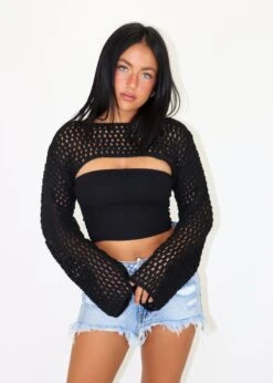 All My Life Bolero Sweater ★ Black -Tops To Skirt Sales Store IMG 1117 481e1f22 55d9 40b7 8f77 207347137c14