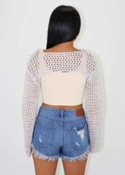 All My Life Bolero Sweater ★ Taupe -Tops To Skirt Sales Store IMG 1213 9a1e3d6d 8eb8 4b9d 9842 fe0b0e0a1a3e