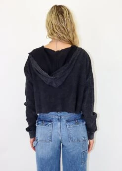 As She Dreams Zip Up Hoodie ★ Black 8 As She Dreams Zip Up Hoodie ★ Black -Tops To Skirt Sales Store IMG 1385