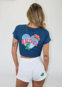 Boys Lie Sorry Siren Tee ★ Navy 8 Boys Lie Sorry Siren Tee ★ Navy -Tops To Skirt Sales Store IMG 1514