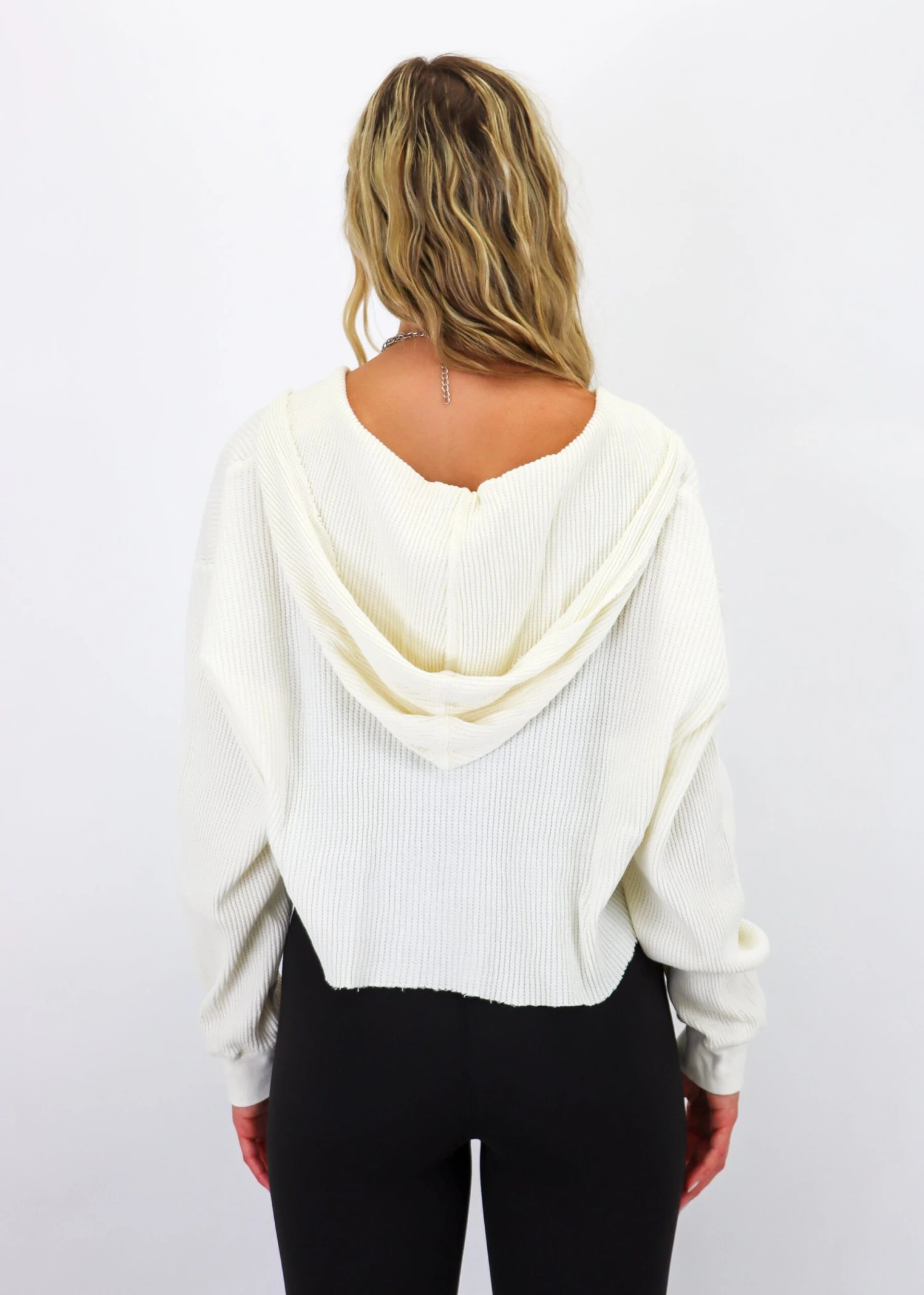 As She Dreams Zip Up Hoodie ★ Cream 4 As She Dreams Zip Up Hoodie ★ Cream - Image 4