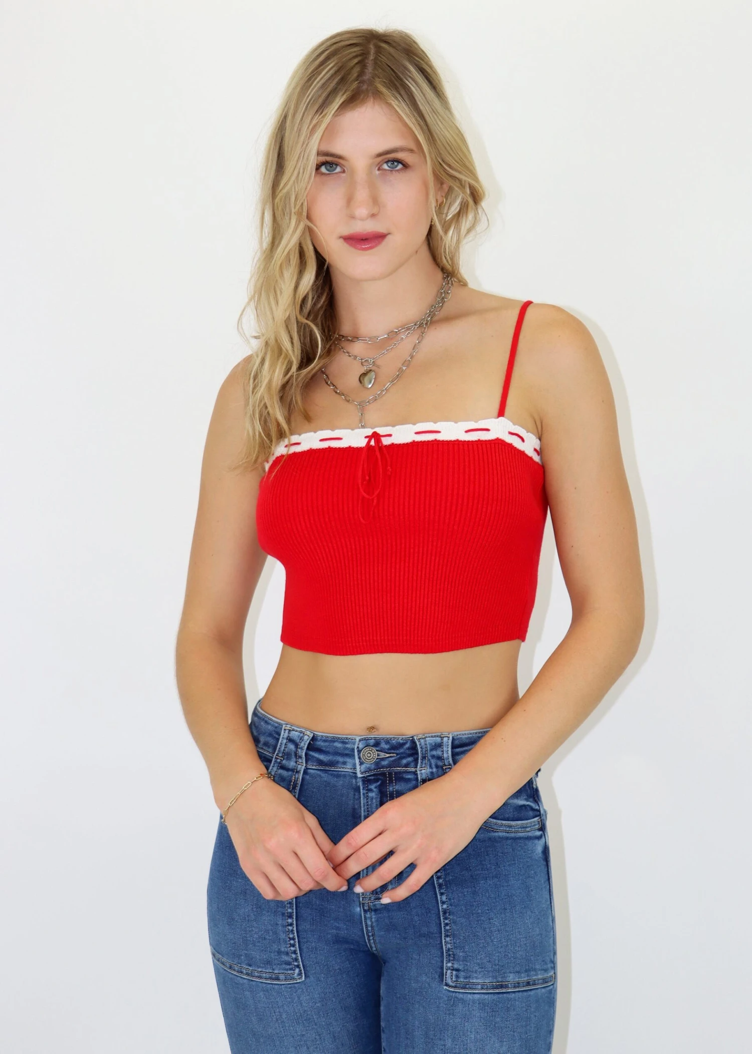 Too Many Nights Tank ★ Red 2 Too Many Nights Tank ★ Red - Image 2