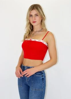 Too Many Nights Tank ★ Red 9 Too Many Nights Tank ★ Red -Tops To Skirt Sales Store IMG 2144