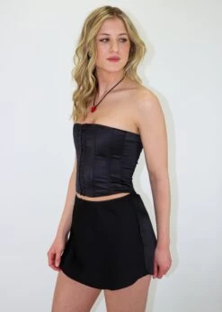 Fly Girl Corset Top ★ Black -Tops To Skirt Sales Store IMG 2386