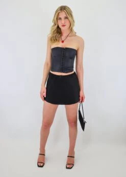 Fly Girl Corset Top ★ Black -Tops To Skirt Sales Store IMG 2413