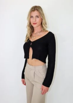 Drive Me Crazy Sweater ★ Black -Tops To Skirt Sales Store IMG 2532