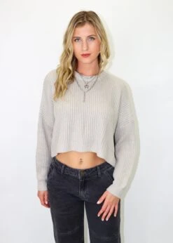 No Secret Sweater ★ Taupe 8 No Secret Sweater ★ Taupe -Tops To Skirt Sales Store IMG 2582