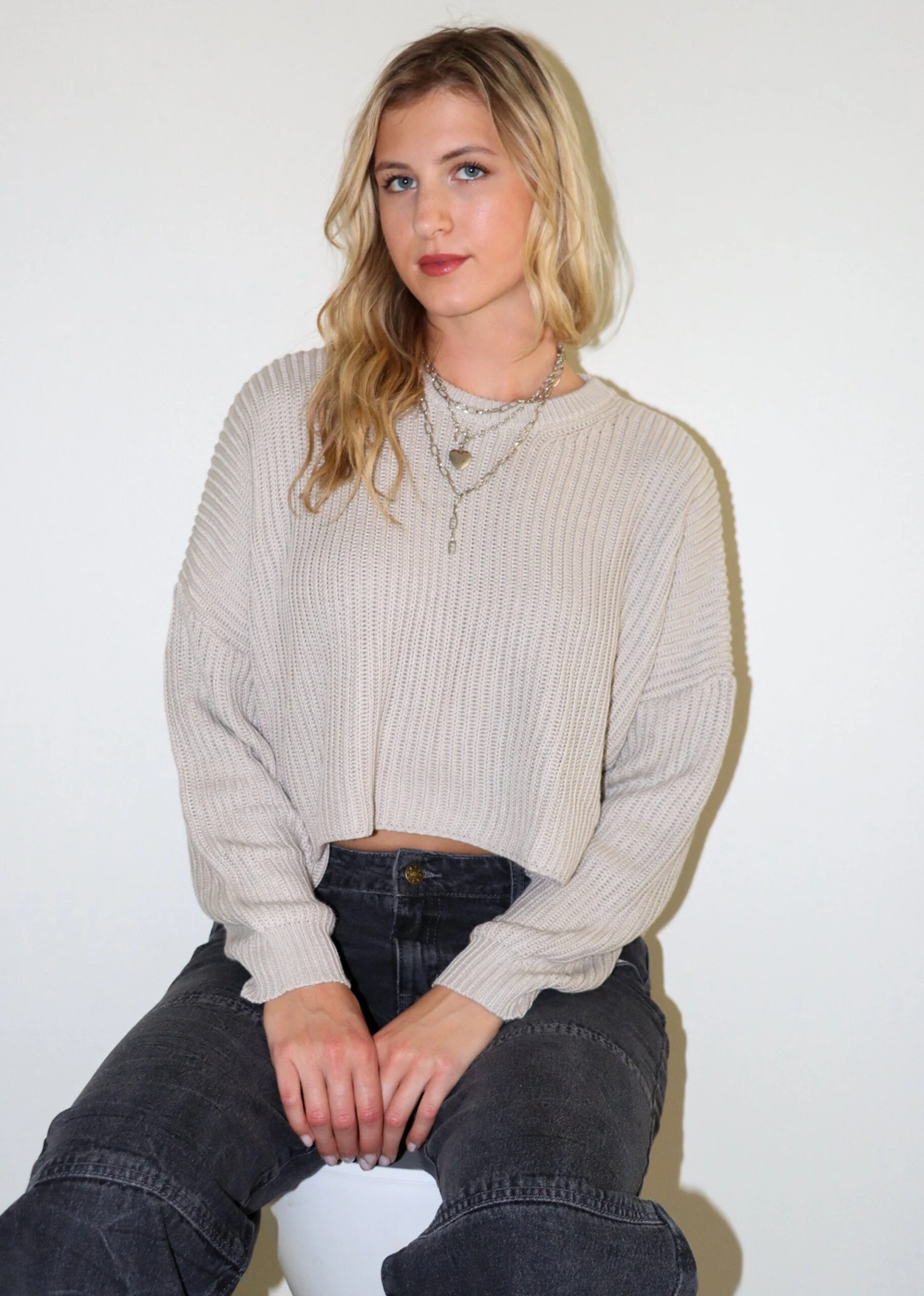 No Secret Sweater ★ Taupe 1 No Secret Sweater ★ Taupe