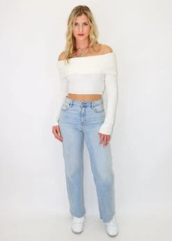 Fell In Love Sweater ★ White 8 Fell In Love Sweater ★ White -Tops To Skirt Sales Store IMG 2713