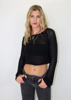 Miles Away Sweater ★ Black -Tops To Skirt Sales Store IMG 2889