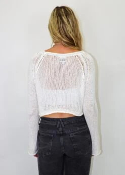 Miles Away Sweater ★ White -Tops To Skirt Sales Store IMG 2976 9bf86921 8e9f 493d b75a 59212522730a