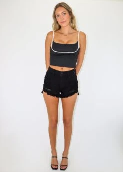 Better Than This Shorts ★ Black 9 Better Than This Shorts ★ Black -Tops To Skirt Sales Store IMG 3536