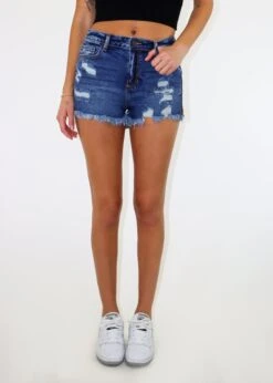 Talk It Over Shorts ★ Dark Wash 8 Talk It Over Shorts ★ Dark Wash -Tops To Skirt Sales Store IMG 3758