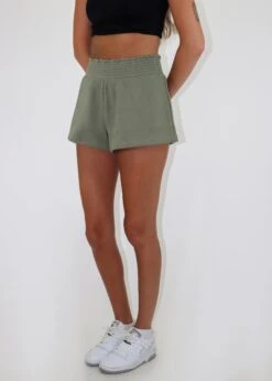 Heat Wave Shorts ★ Olive -Tops To Skirt Sales Store IMG 4596