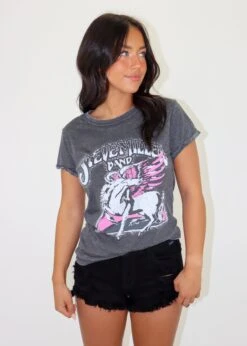 Steve Miller Band Tee ★ Vintage Grey -Tops To Skirt Sales Store IMG 5025