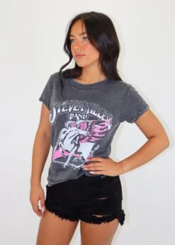Steve Miller Band Tee ★ Vintage Grey -Tops To Skirt Sales Store IMG 5041