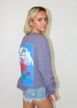 Boys Lie Let It Grow Thermal Boyfriend Henley ★ Purple -Tops To Skirt Sales Store IMG 7533