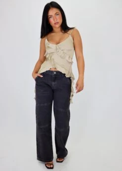 Lioness Freedom Jeans ★ Charcoal Black