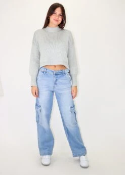 Energy Low Rise Cargo Jeans ★ Light Wash -Tops To Skirt Sales Store IMG 8038 d720854c 1023 4d55 af14 10116759fd03