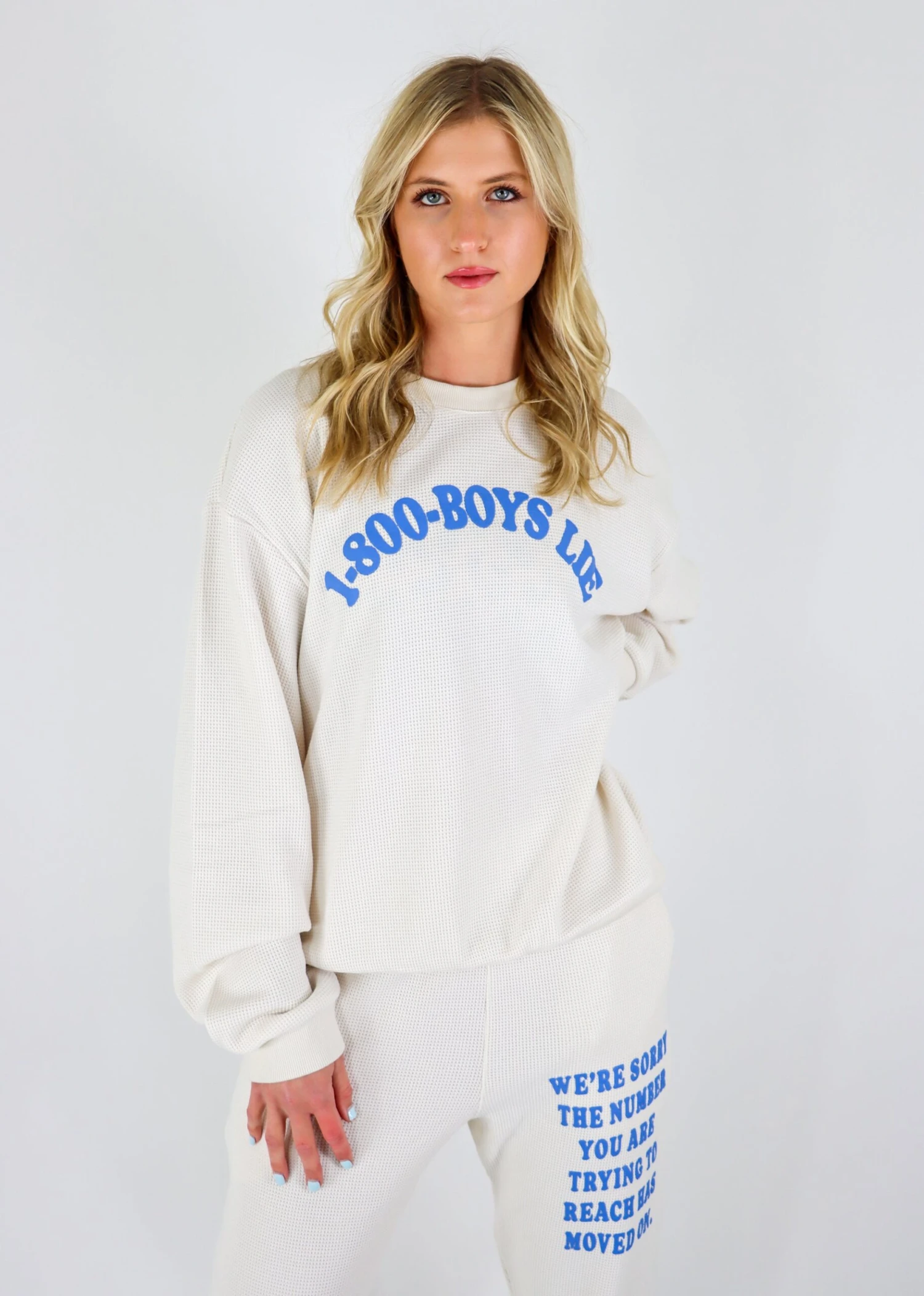 Boys Lie 1-800 Reunion Crewneck ★ White 3 Boys Lie 1-800 Reunion Crewneck ★ White - Image 3