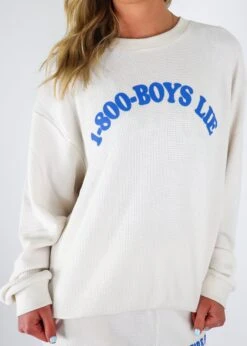 Boys Lie 1-800 Reunion Crewneck ★ White 11 Boys Lie 1-800 Reunion Crewneck ★ White -Tops To Skirt Sales Store IMG 8651