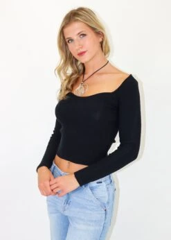Snooze Long Sleeve Top ★ Black 11 Snooze Long Sleeve Top ★ Black -Tops To Skirt Sales Store IMG 8683
