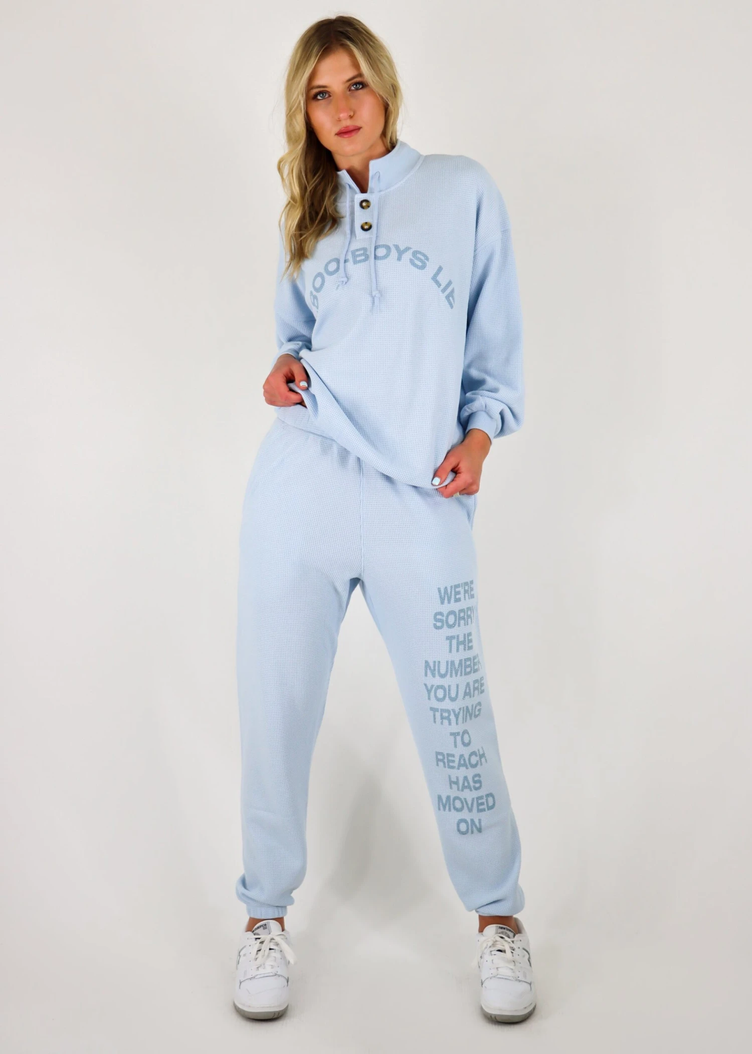Boys Lie 1-800 Reunion Sweatpants ★ Blue 2 Boys Lie 1-800 Reunion Sweatpants ★ Blue - Image 2
