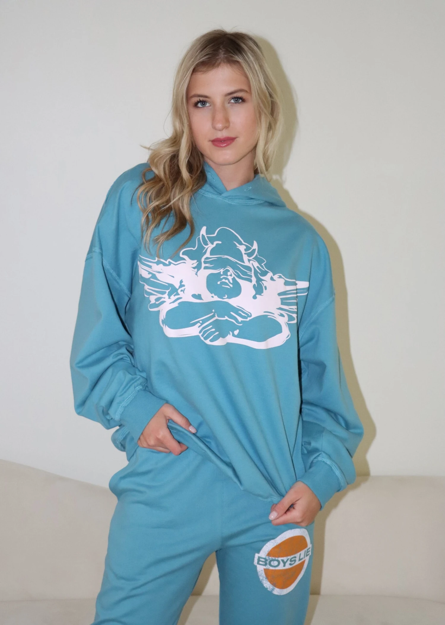 Boys Lie Pamela V2 Hoodie ★ Blue 3 Boys Lie Pamela V2 Hoodie ★ Blue - Image 3