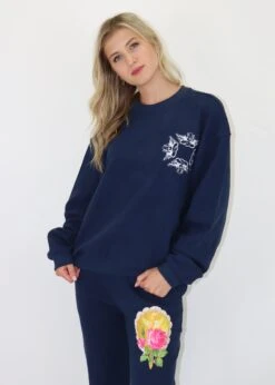 Boys Lie Room To Grow Crewneck ★ Navy -Tops To Skirt Sales Store IMG 9277