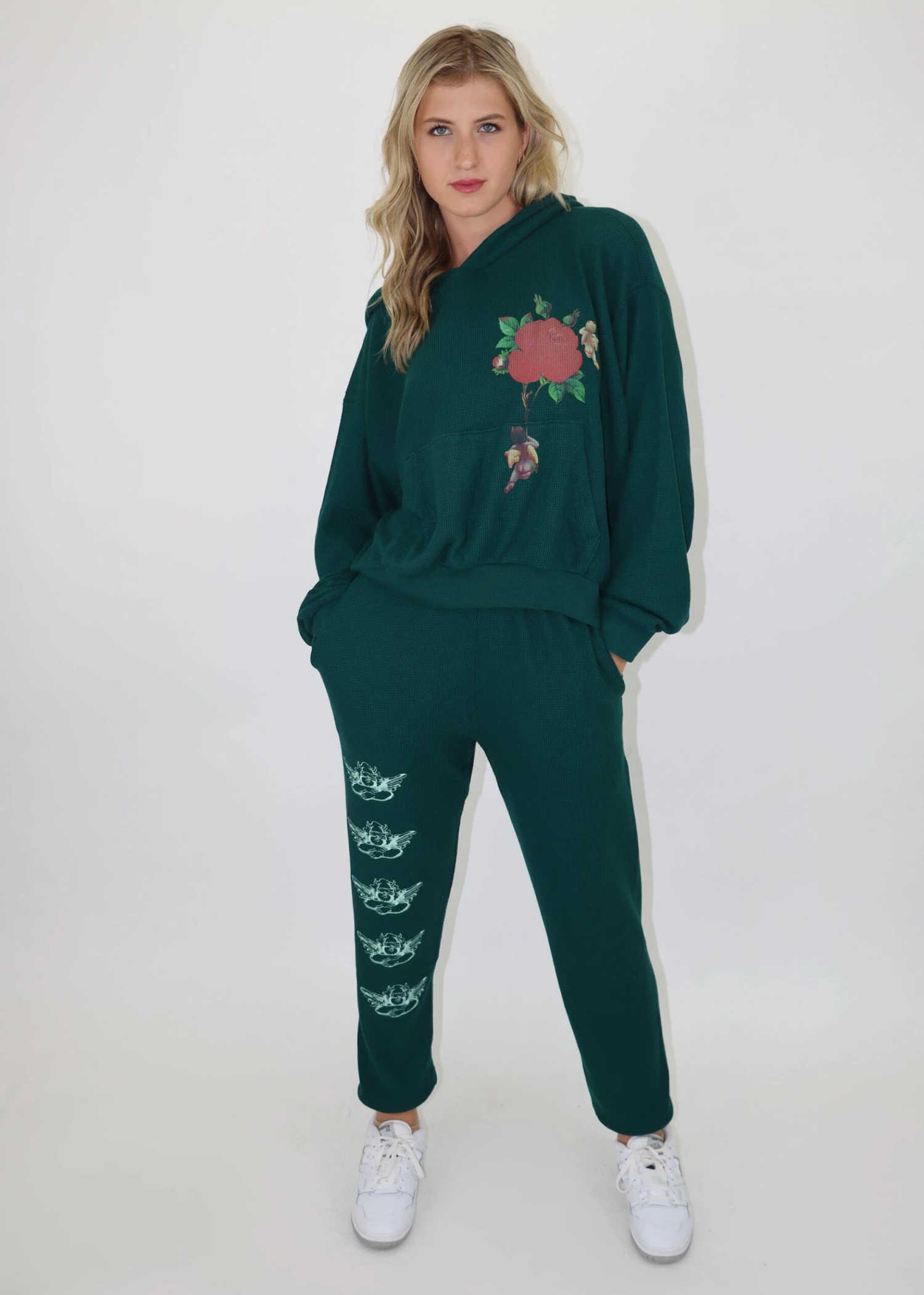 Boys Lie Rising Angels Hoodie ★ Green 6 Boys Lie Rising Angels Hoodie ★ Green - Image 6