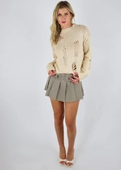 Overdue Sweater ★ Cream 13 Overdue Sweater ★ Cream -Tops To Skirt Sales Store IMG 9470