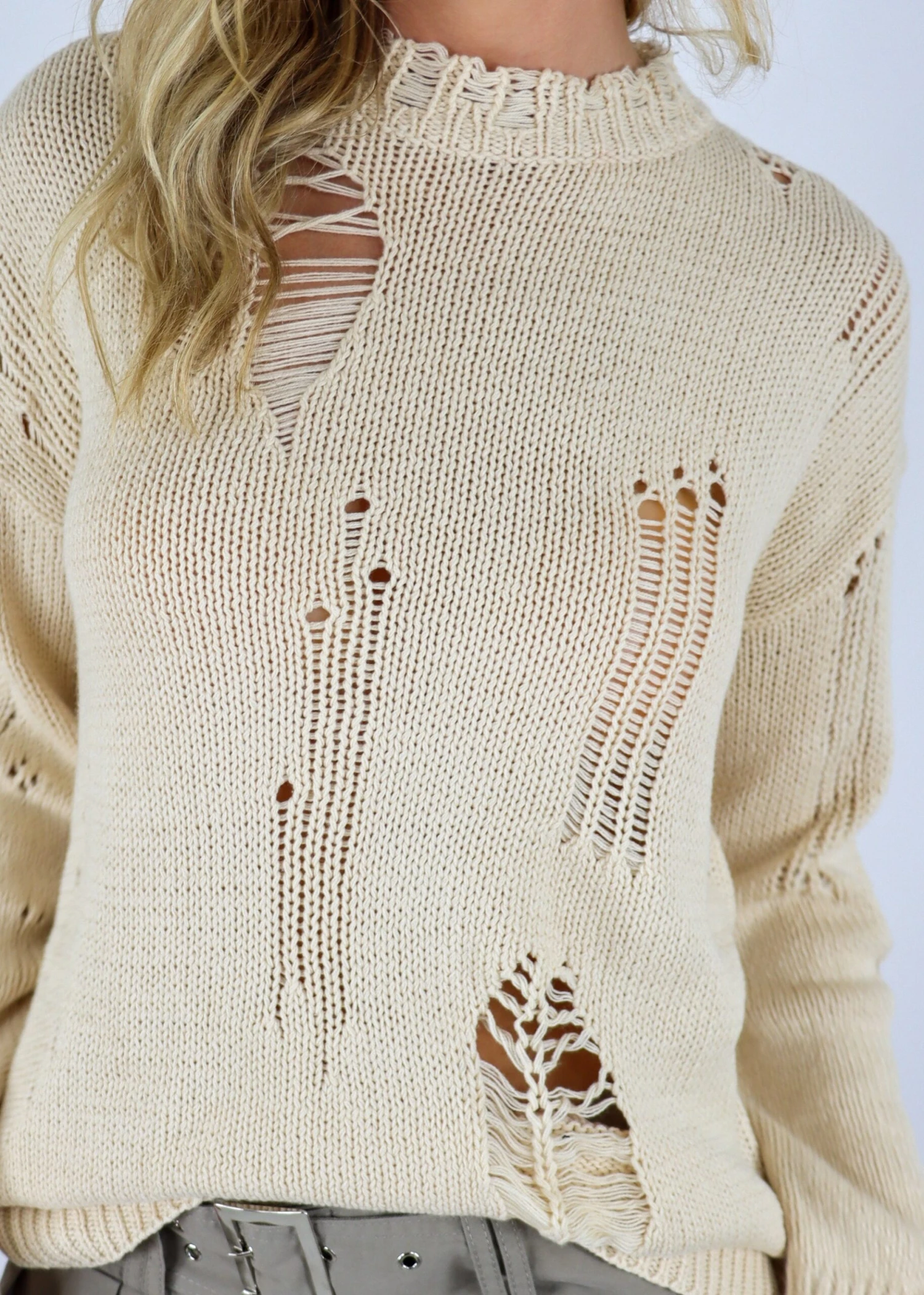 Overdue Sweater ★ Cream 3 Overdue Sweater ★ Cream - Image 3
