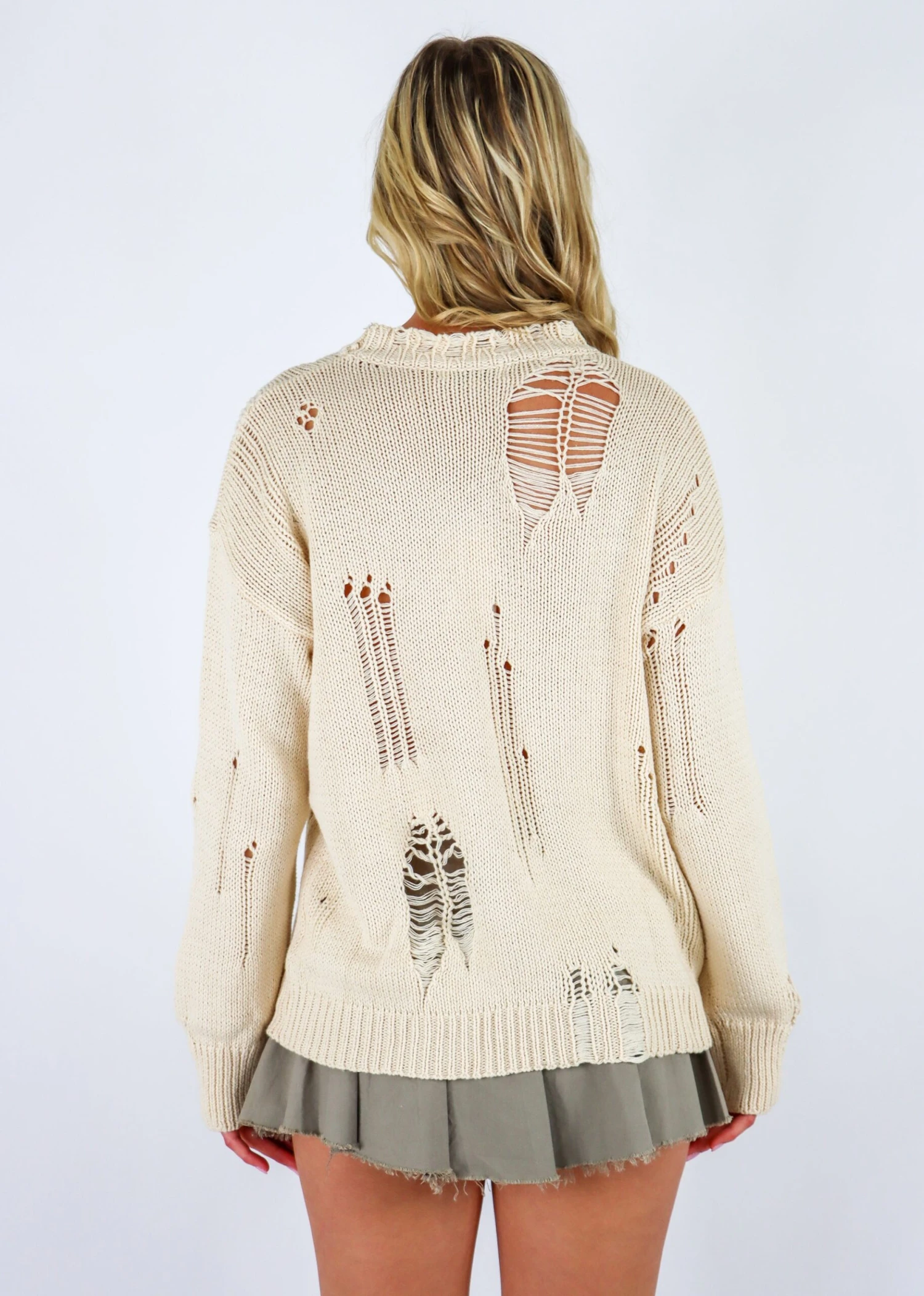 Overdue Sweater ★ Cream 6 Overdue Sweater ★ Cream - Image 6