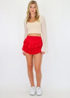 Sunshine Daydream Skirt ★ Cherry Red -Tops To Skirt Sales Store IMG 9688 007e146b c970 41ad 96bf 587f18d9d96a