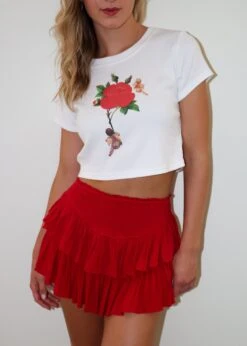 Boys Lie Rising Angels Mini Tee ★ White 14 Boys Lie Rising Angels Mini Tee ★ White -Tops To Skirt Sales Store IMG 9747