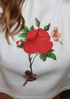 Boys Lie Rising Angels Mini Tee ★ White 10 Boys Lie Rising Angels Mini Tee ★ White -Tops To Skirt Sales Store IMG 9748